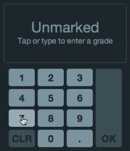 GIF showcasing Crowdmarks score calculator tool. 
