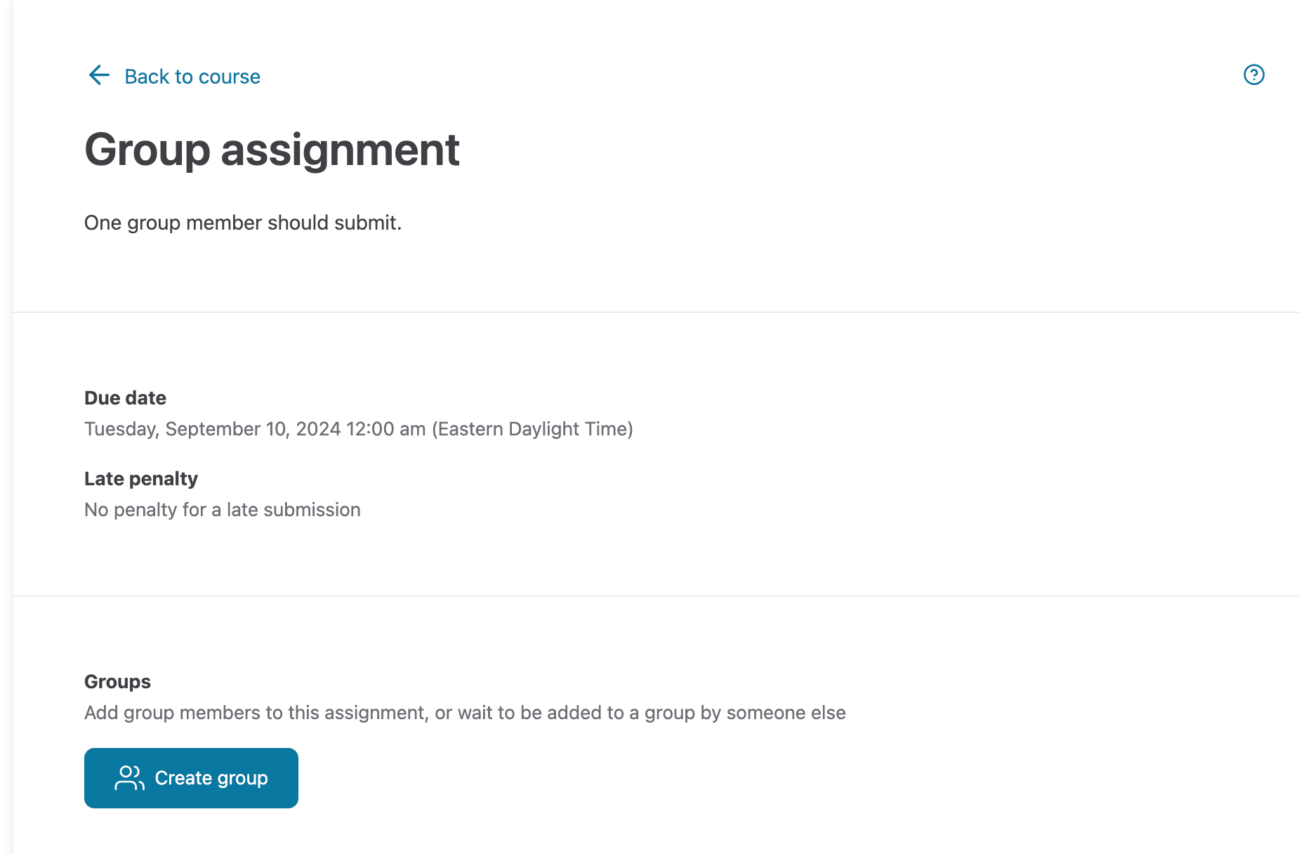 Creating a group assignment - Crowdmark
