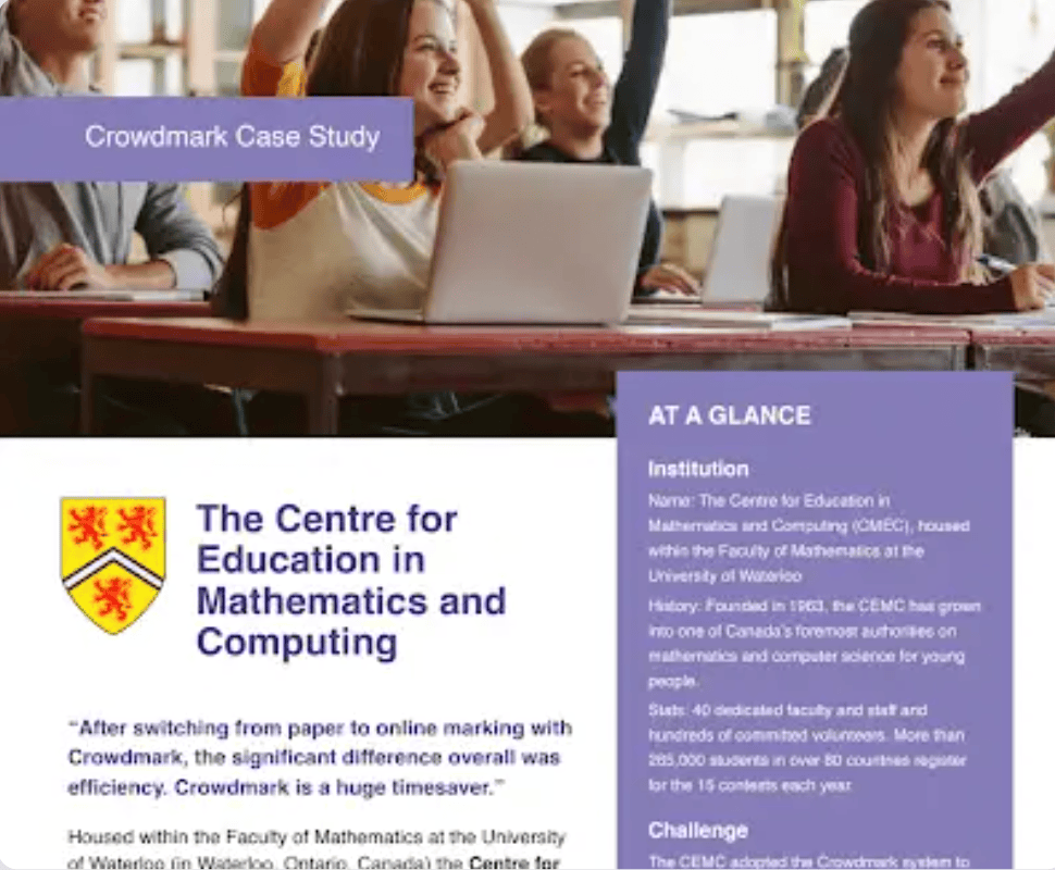 Crowdmark Case Studies - Crowdmark